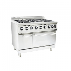 GAS STOVE WITH ELECTRIC OVEN ANVIL - 6 BURNER
