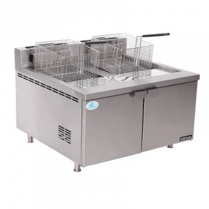 FISH FRYER ANVIL - DOUBLE PAN - GAS [NEW]