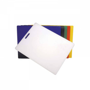 WHITE PE CUTTING BOARD  - 380 X 240 X 12MM