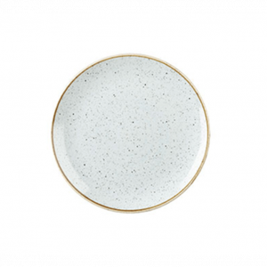 CHURCHILL STONECAST DUCK EGG BLUE COUPE PLATE - 16.5CM  (12)