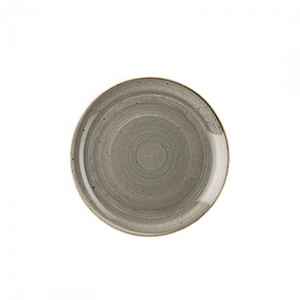 STONECAST - PEPPERCORN GREY 16.5CM COUPE PLATE (12)