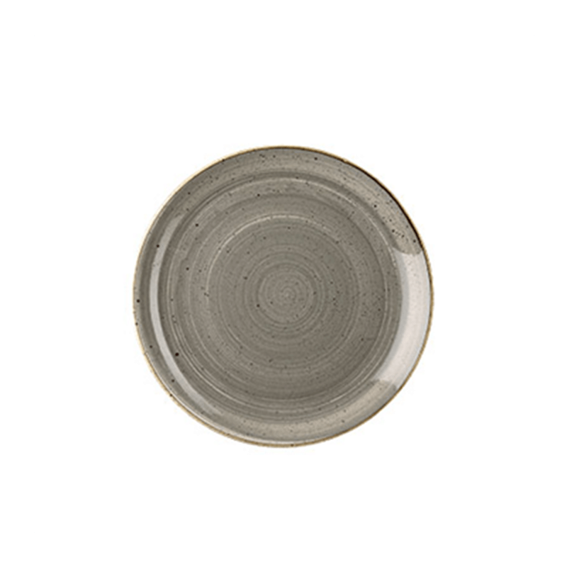 STONECAST – PEPPERCORN GREY 16.5CM COUPE PLATE (12)