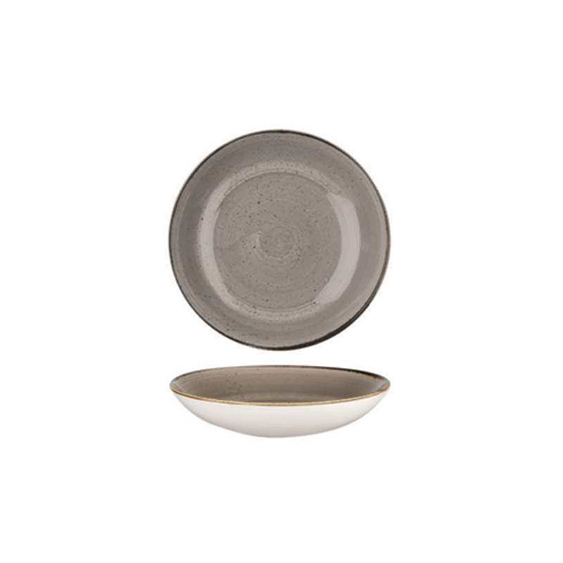 STONECAST – PEPPERCORN GREY – LARGE COUPE BOWL – 31CM (6)