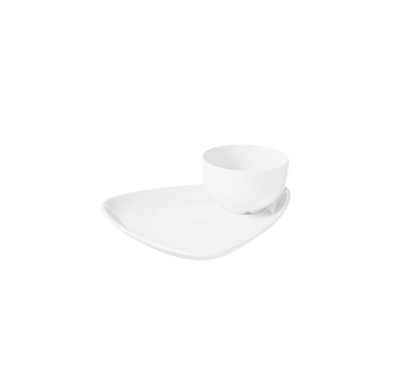 CHURCHILL SNACK ATTACK WHITE TRIANGULAR SNACK PLATE –  24CM (6)