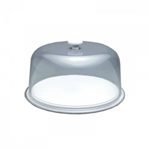 TUFF TRAY CAKE DISPLAY TRAY AND DOME - 325MM X 140MM