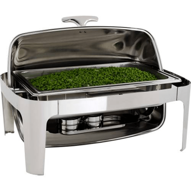 CHAFING DISH S/STEEL-ROLL TOP (RECT) 180 7.5LT