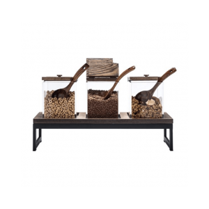 T-COLLECTION CEREAL DISPENSER TRIPLE - ACRYLIC CYLINDER 2 X 3LT