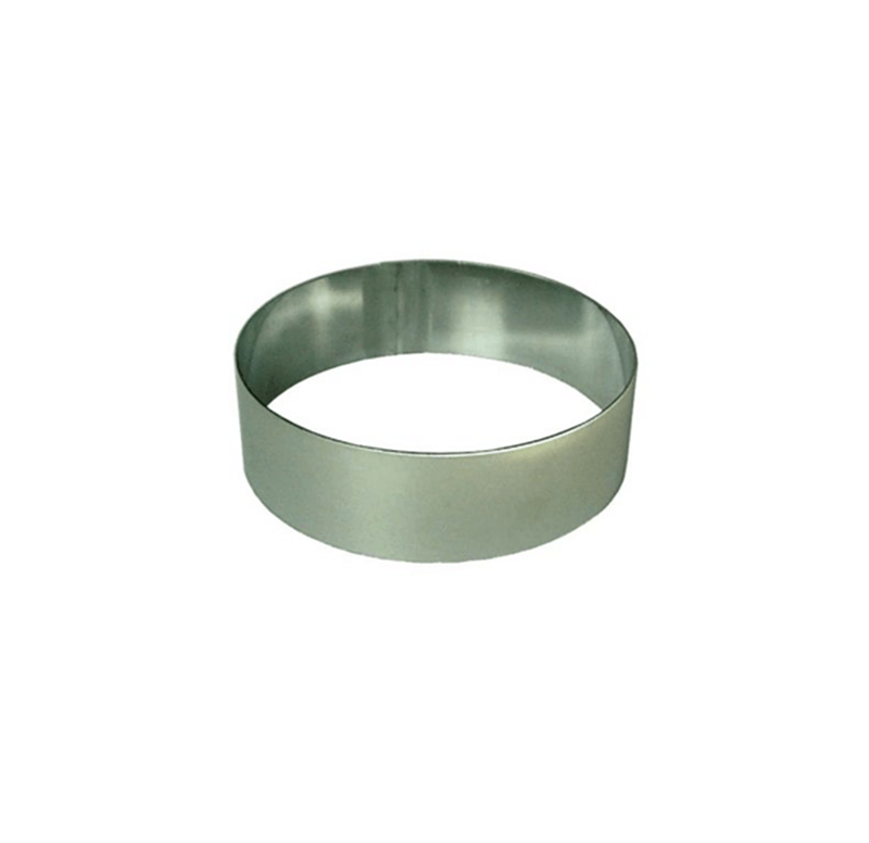 ROUND STAINLESS STEEL CAKE RING – 200 X 58 MM