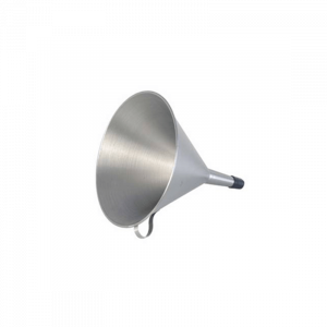 FUNNEL ROUND S/STEEL WITH REMOVABLE STRAINER - 180MM