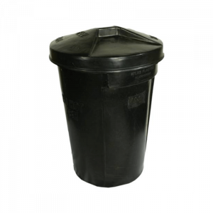 REFUSE BIN 85LT (BLACK) 450 x 630mm (INCLUDES LID)