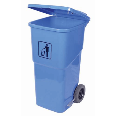 FOOT PEDAL WHEELY BIN 120LT (BLUE) - Munaaz South Africa