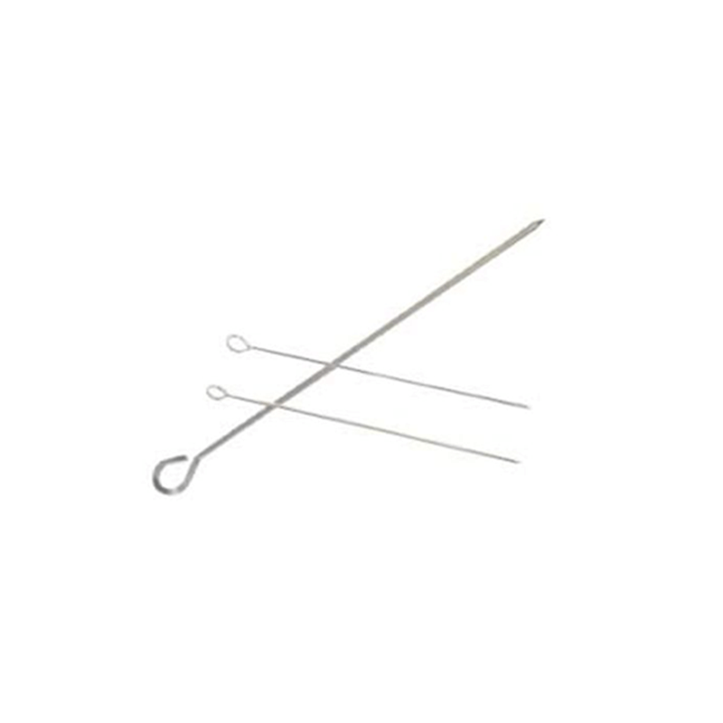 STAINLESS STEEL FLAT KEBAB SKEWERS – 300MM (PACK OF 12)