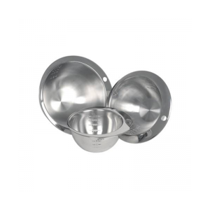 800ML ROUND STAINLESS STEEL NOTCHED MEASURING BOWL