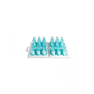 PAVONI PLAIN POLYCARBONATE ASSORTED 12 PIECE NOZZLE SET