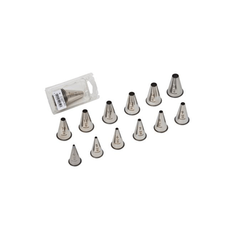 STAINLESS STEEL PLAIN 12 PIECE NOZZLE SET