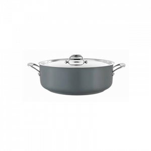 POT (GREY) LOW CASSEROLE 8.9L W/LID