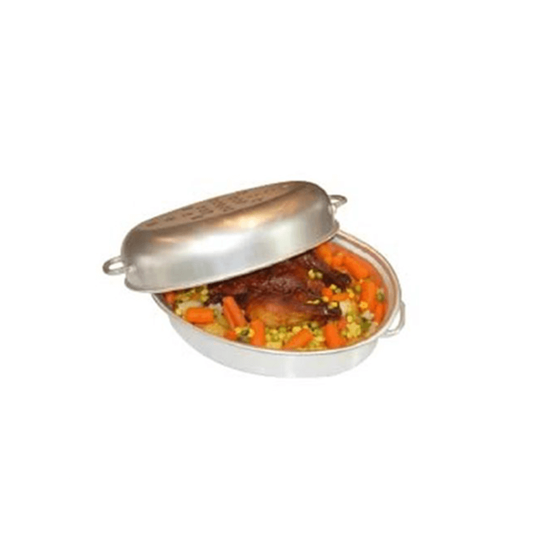 SMALL OVAL ALUMINIUM ROASTER 210 X 300 X 140 MM