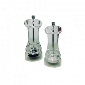 SALT & PEPPER GRINDER - ACRYLIC - 150MM (SET)
