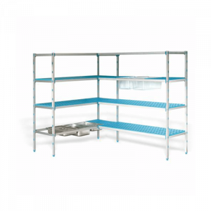 PLASTIC SHELVING CORNER UNITS