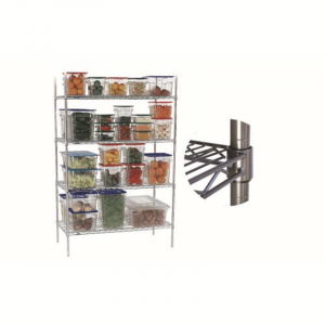 SHELVING UNIT ZINC/EPOXY - 4 SHELF - 905 x 455 x 1830mm
