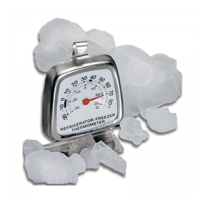 STAINLESS STEEL FRIDGE / FREEZER THERMOMETER  -30°C to +30°C -