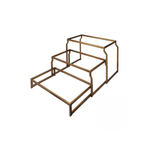 VINTAGE THREE STEP RISER STEEL - T COLLECTION - BRONZE - GN1/1