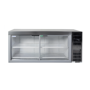 STAYCOLD GLASS SLIDING DOOR UNDERBAR WITH GALVANIZED STEEL EXTERNAL SIDES AND TOP