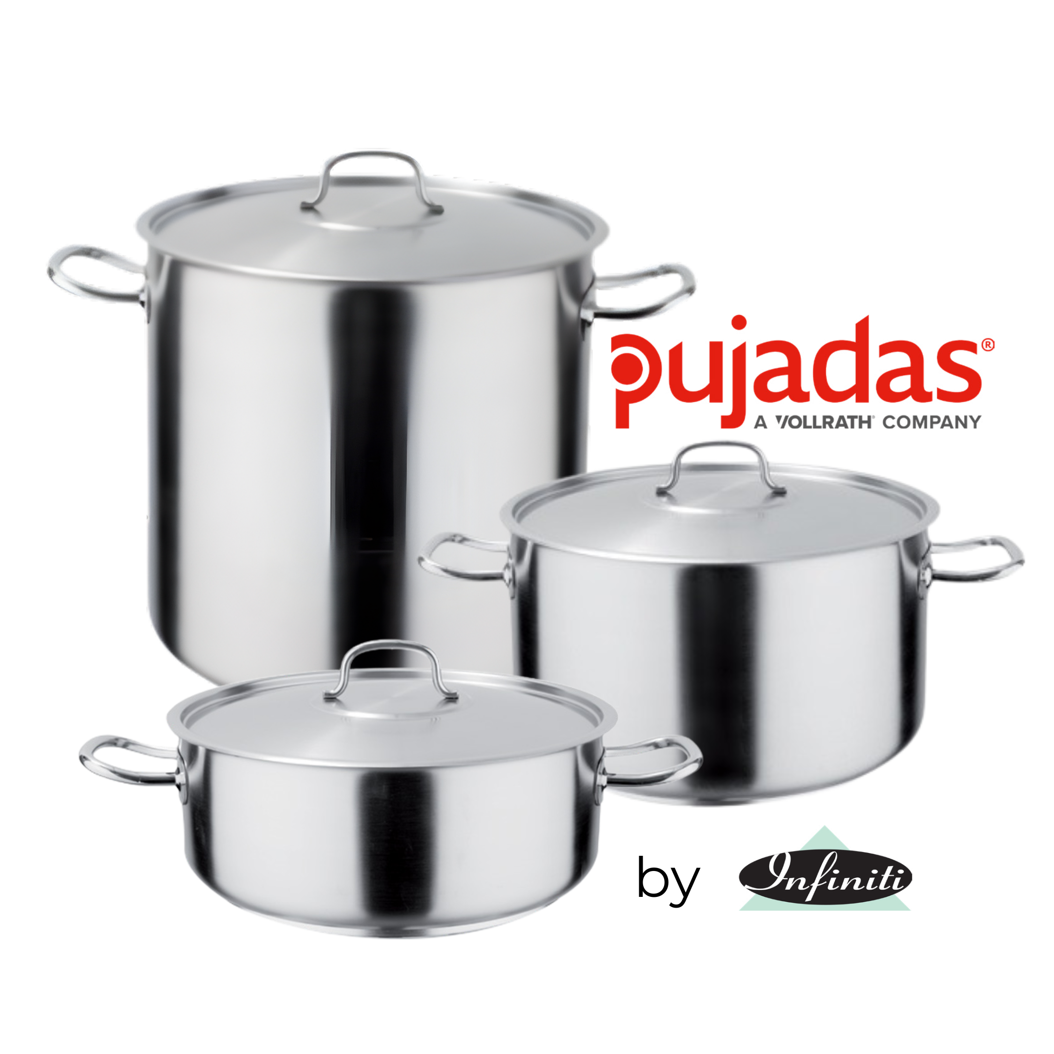 PUJADAS STAINLESS STEEL POT STOCK/CASSEROLE