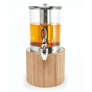 JUICE DISPENSER WITH WOODEN BASE - WALNUT - 3.5LT