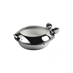 CHAFER INDUCTION ROUND SMART W WITH GLASS LID - 18/10 S/STEEL 440MM X 490MM X 195MM 6.5LT