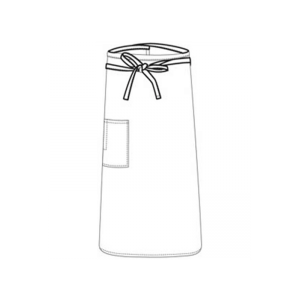 CHEF"S UNIFORM BISTRO WHITE APRON
