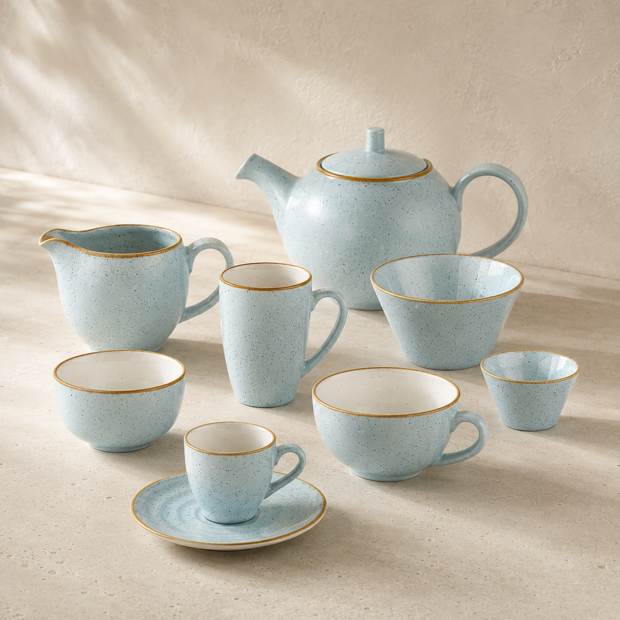 CHURCHILL STONECAST DUCK EGG BLUE RANGE
