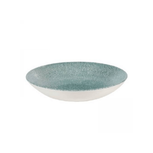 CHURCHILL RAKU JADE GREEN COUPE BOWL 18.2CM (12)