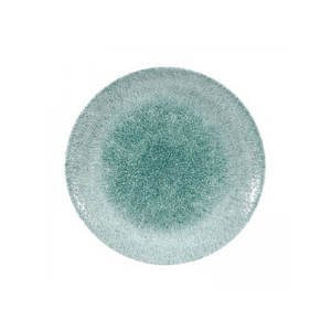 CHURCHILL RAKU JADE GREEN COUPE PLATE -16.5CM (12)
