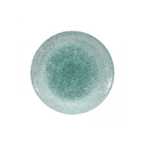 CHURCHILL RAKU JADE GREEN COUPE PLATE - 26CM (12)