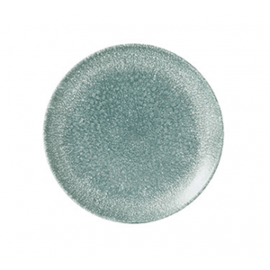 CHURCHILL RAKU TOPAZ BLUE COUPE PLATE - 16.5CM (12)