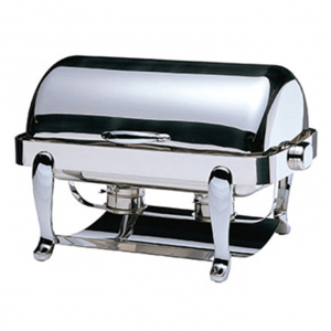 CHAFING DISH EURI RECTANGULAR ROLL TOP 18/10 S/STEEL 667MM X 488MM X 452MM 8LT