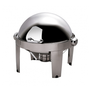 CHAFING DISH IBIS ROUND ROLL TOP 18/10 S/STEEL 515MM X 518MM X 470MM 6.5LT