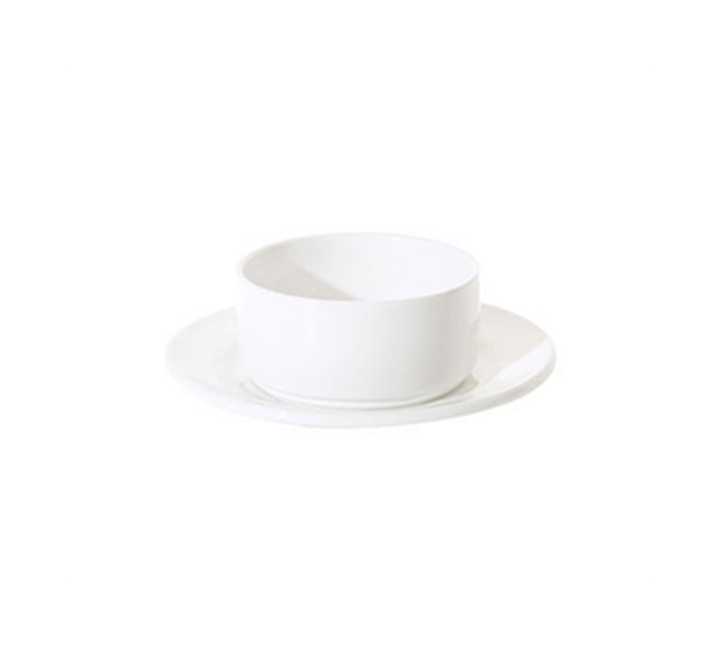 PRIMA – WHITE – STACKING SOUP CUP – 30CL (24)