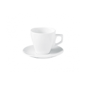 PRIMA - WHITE - CAPPUCCINO SAUCER - 15CM (24)
