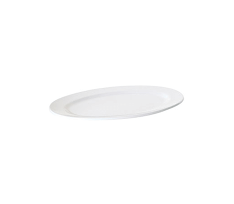 FORTIS PRIMA WHITE OVAL RIMMED PLATTER -31CM (12)