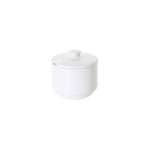 PRIMA - WHITE - SUGAR BOWL WITH LID -20CL (12)