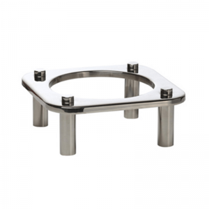 DOMINO DISH STAND ROUND S/STEEL 350MM X 350MM X 103MM