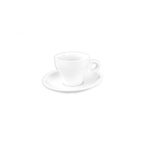 ITALIA - WHITE - CAPPUCCINO SAUCER - 14.1CM (12)