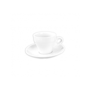ITALIA - WHITE - CAPPUCCINO SAUCER - 16CM (12)