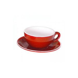 ITALIA - RED - CAPPUCCINO SAUCER - 14.1CM (12)