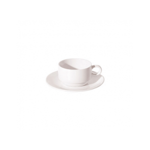 LUZERNE NEW BONE WHITE COFFEE CUP ONLY  (STACK) - 20CL (24)