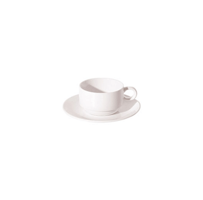 LUZERNE NEW BONE WHITE COFFEE CUP ONLY  (STACK) – 20CL (24)