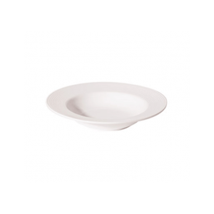 LUZERNE LINE WHITE RIM SOUP PLATE - 22CM (24)