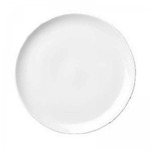 LUZERNE OLIVE WHITE ROUND COUPE PLATE - 16CM (24)